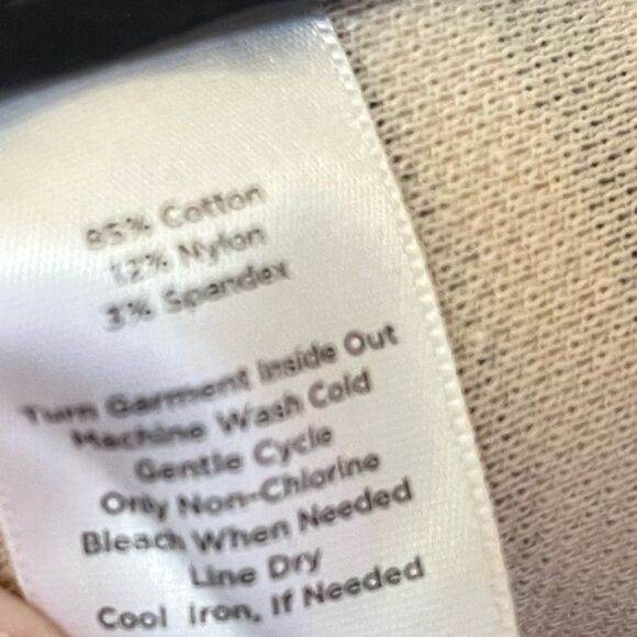 Talbots Black and Cream Striped Skirt, Size 12 - Picture 7 of 7